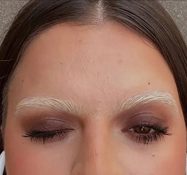 Bleach eyebrows 14