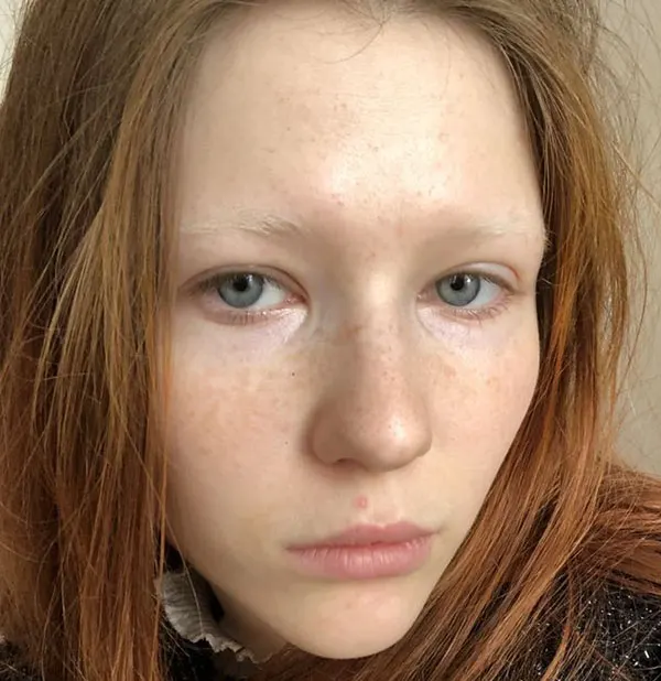 Bleach eyebrows 2