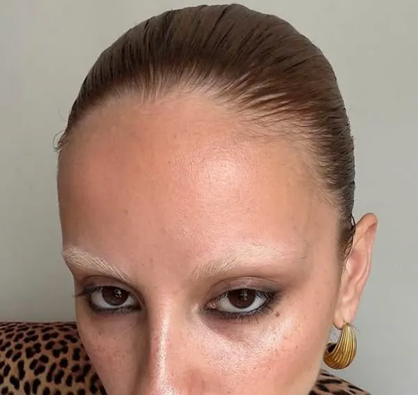 Bleach eyebrows 4