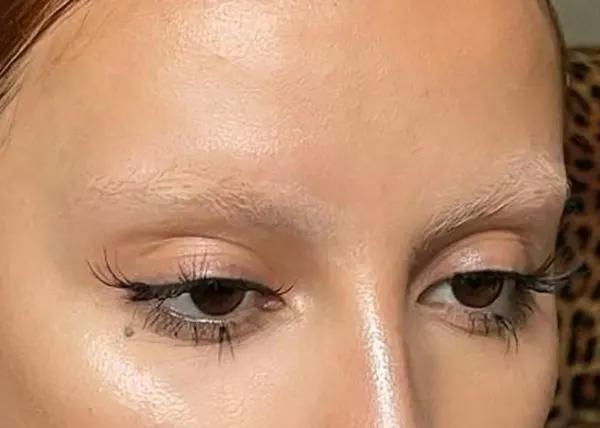 Bleach eyebrows 5