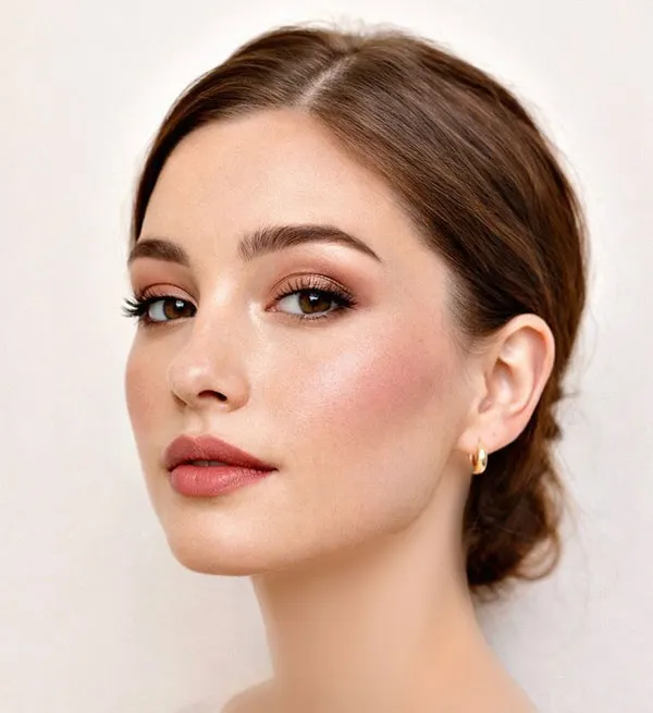 31 مدل میکاپ لایت عروس اروپایی ؛ وقتی میخوای «خودت» باشی، نه یه نسخه فیلترشده! 21 Bridal light makeup 16