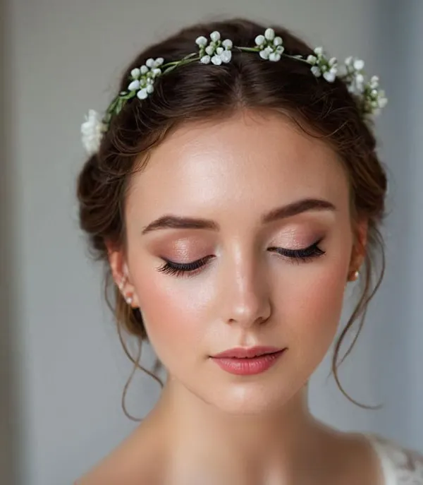 31 مدل میکاپ لایت عروس اروپایی ؛ وقتی میخوای «خودت» باشی، نه یه نسخه فیلترشده! 24 Bridal light makeup 19