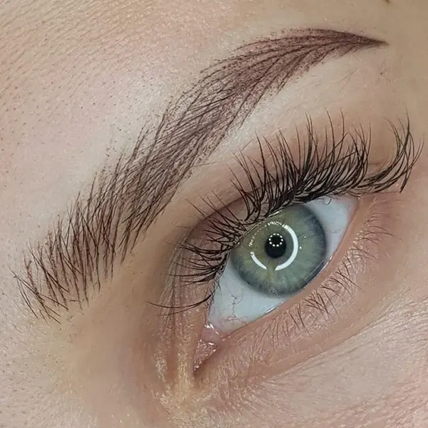 Brown micro eyebrow model 12