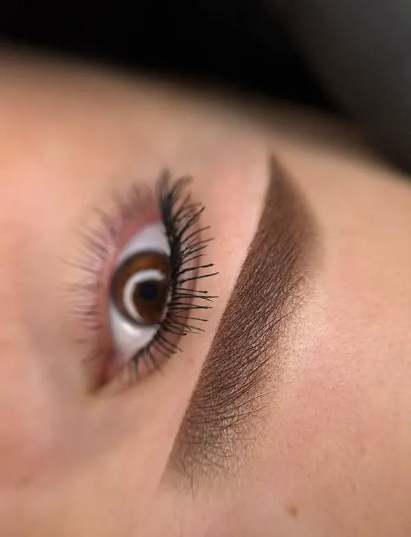 Brown micro eyebrow model 22