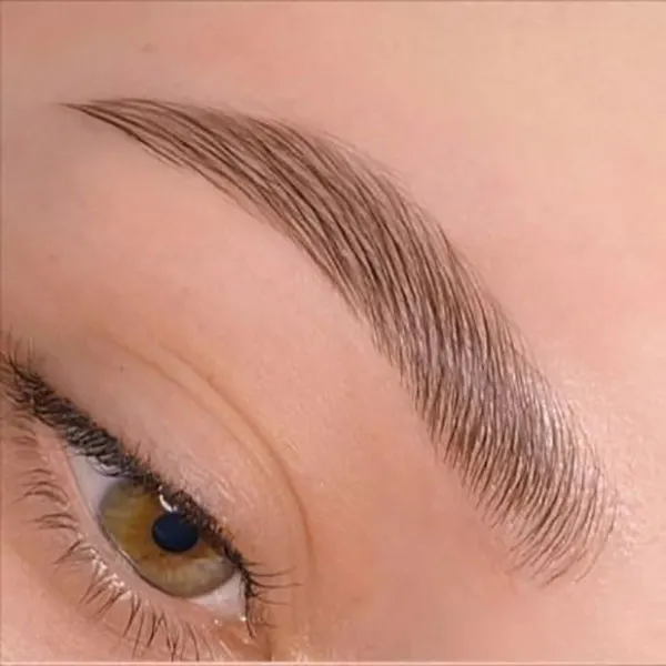 Brown micro eyebrow model 24