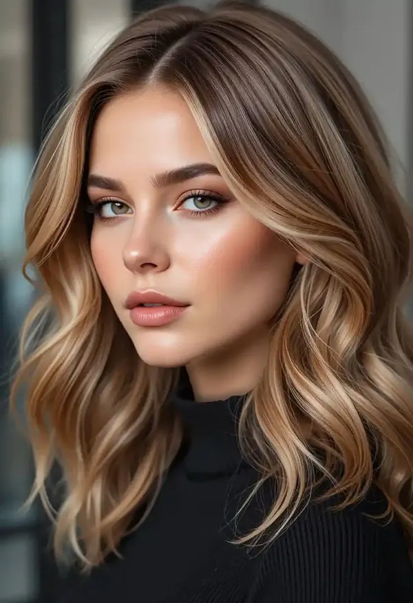 31 رنگ هایلایت کاراملی مو؛ یه تغییر کمریسک و شیک! 5 Caramel highlight 2