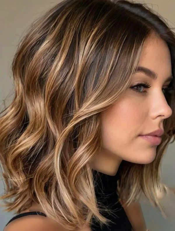 31 رنگ هایلایت کاراملی مو؛ یه تغییر کمریسک و شیک! 11 Caramel highlight 8