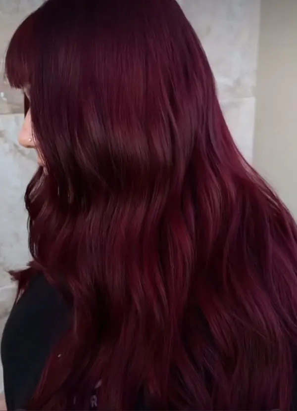 Cherry hair color without bleach 1