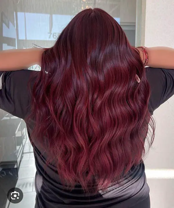 Cherry hair color without bleach 11