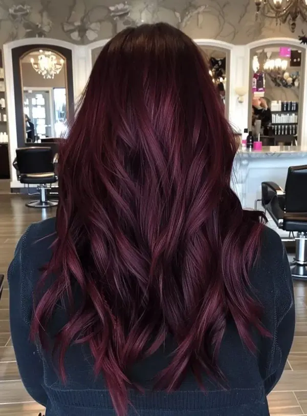 Cherry hair color without bleach 15