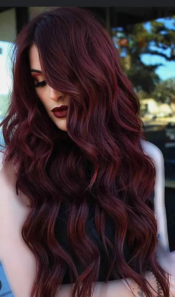 Cherry hair color without bleach 16