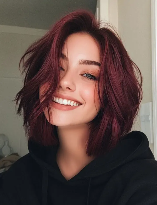 Cherry hair color without bleach 19