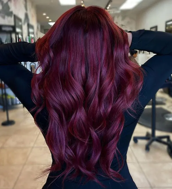 Cherry hair color without bleach 24