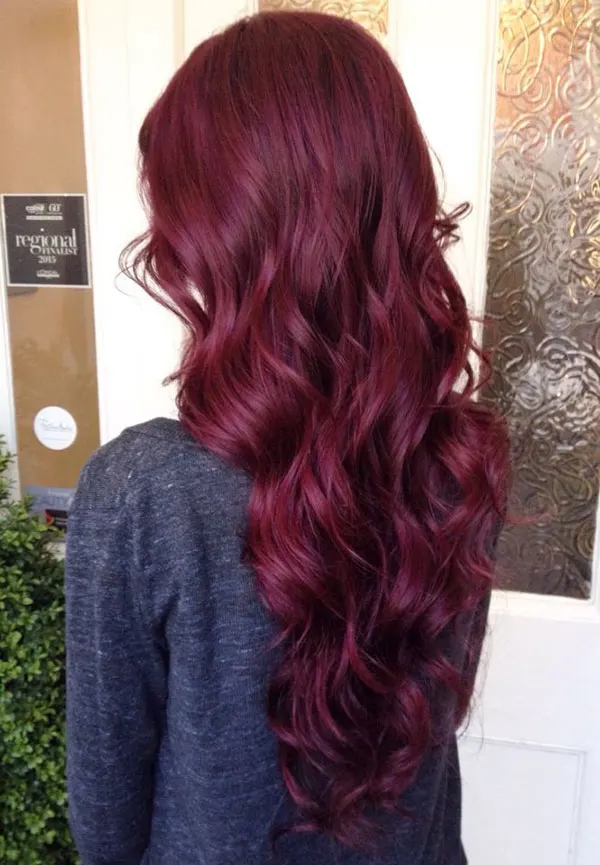 Cherry hair color without bleach 25