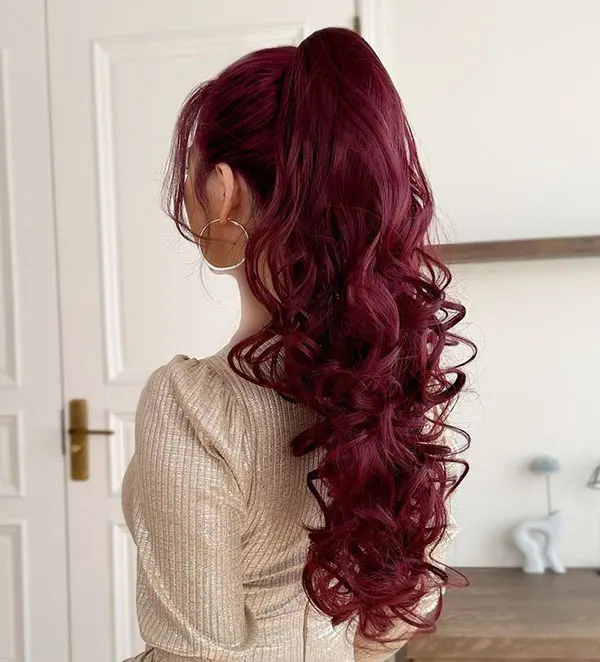 Cherry hair color without bleach 27