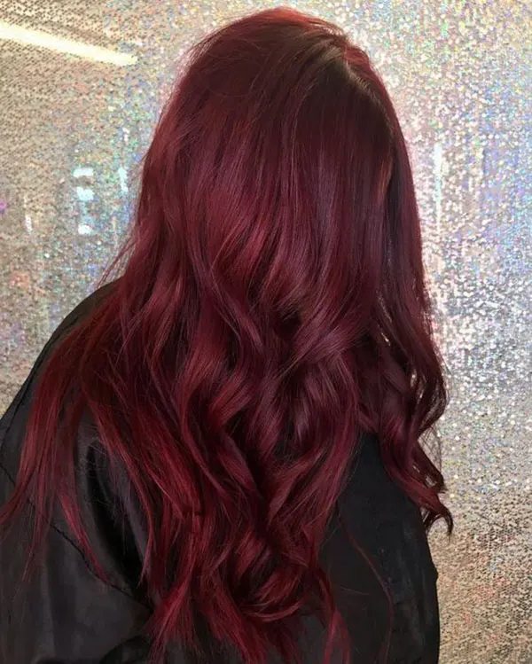 Cherry hair color without bleach 5