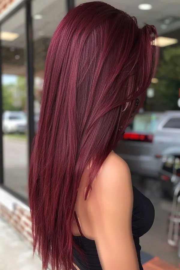 Cherry hair color without bleach 7