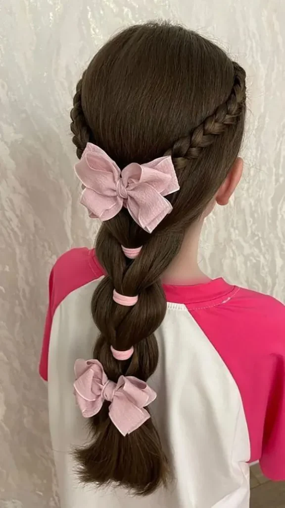 33 مدل مو بچه گانه برای مهمانی؛ از بافت ظریف تا دماسبی حبابی! 19 Childrens hairstyles for parties 11