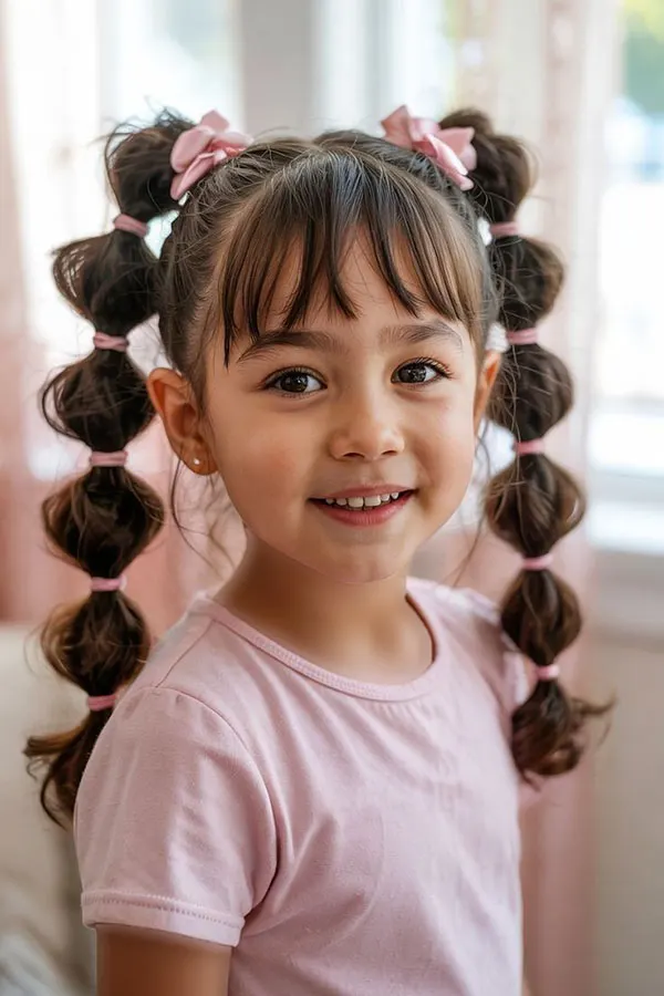 33 مدل مو بچه گانه برای مهمانی؛ از بافت ظریف تا دماسبی حبابی! 20 Childrens hairstyles for parties 15