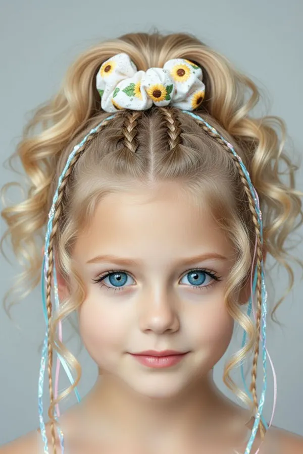 33 مدل مو بچه گانه برای مهمانی؛ از بافت ظریف تا دماسبی حبابی! 23 Childrens hairstyles for parties 17