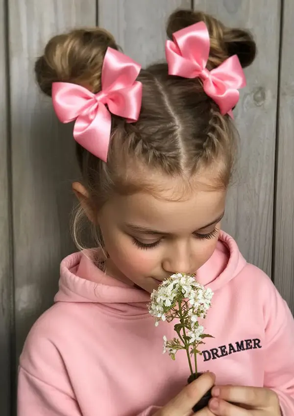 33 مدل مو بچه گانه برای مهمانی؛ از بافت ظریف تا دماسبی حبابی! 33 Childrens hairstyles for parties 25