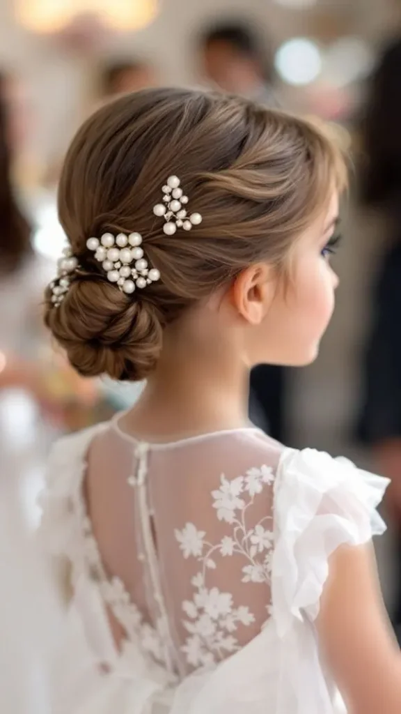 33 مدل مو بچه گانه برای مهمانی؛ از بافت ظریف تا دماسبی حبابی! 35 Childrens hairstyles for parties 29