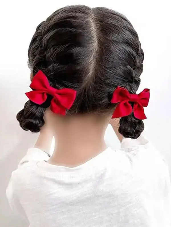 33 مدل مو بچه گانه برای مهمانی؛ از بافت ظریف تا دماسبی حبابی! 10 Childrens hairstyles for parties 4