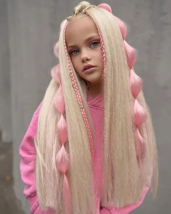 33 مدل مو بچه گانه برای مهمانی؛ از بافت ظریف تا دماسبی حبابی! 12 Childrens hairstyles for parties 6