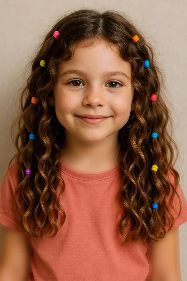 33 مدل مو بچه گانه برای مهمانی؛ از بافت ظریف تا دماسبی حبابی! 16 Childrens hairstyles for parties 8
