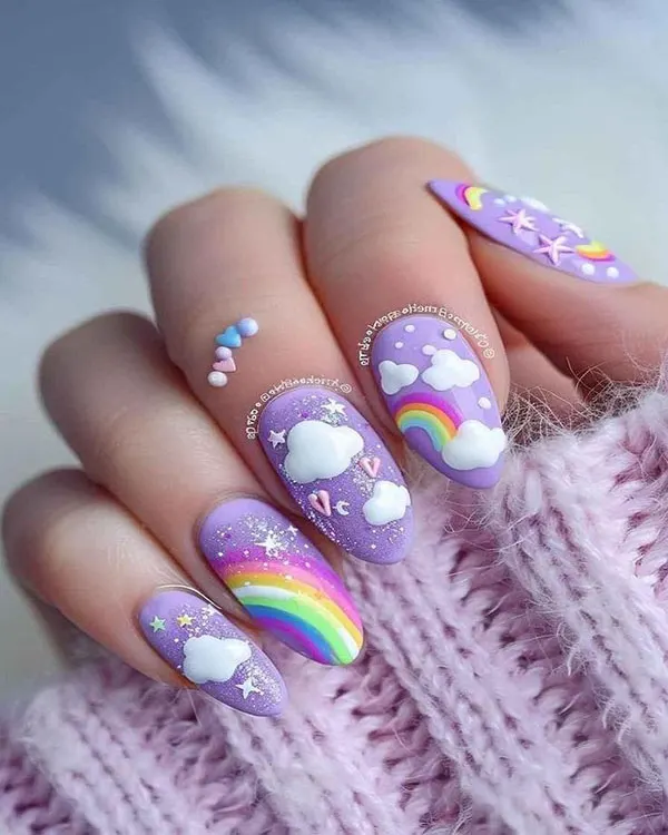 32 مدل ناخن بچه گانه فانتزی | طرحهایی که بچهها واقعاً دوست دارن! 31 Childrens nail model 26