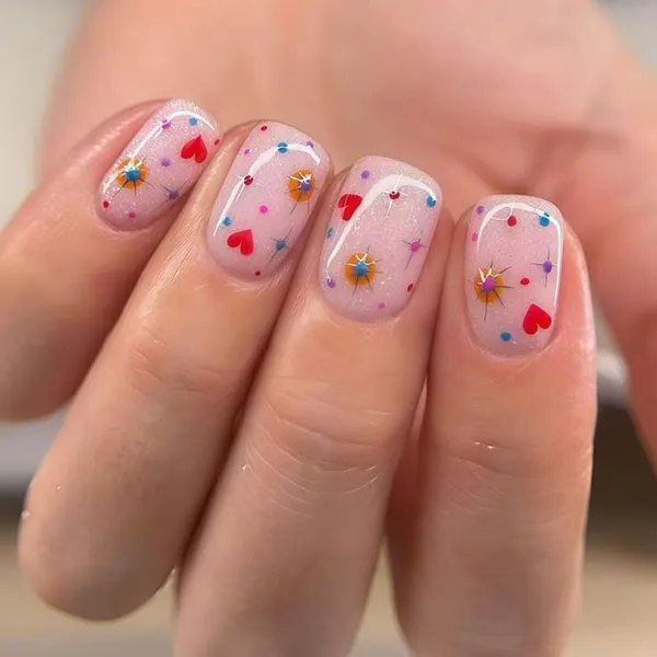 32 مدل ناخن بچه گانه فانتزی | طرحهایی که بچهها واقعاً دوست دارن! 33 Childrens nail model 28