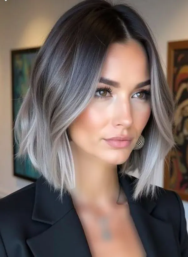 30 مدل رنگ مو هایلایت تیره و روشن موی کوتاه | این رنگ مو چرا هنوز از مد نیفتاده؟! 5 Dark and light highlight hair color for short hair 1