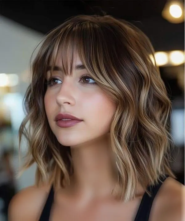 30 مدل رنگ مو هایلایت تیره و روشن موی کوتاه | این رنگ مو چرا هنوز از مد نیفتاده؟! 21 Dark and light highlight hair color for short hair 17