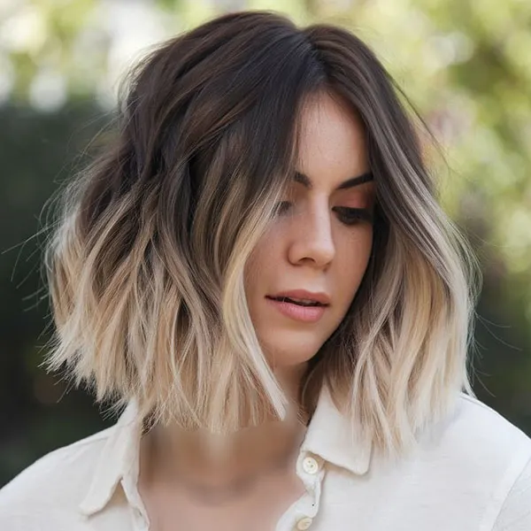 30 مدل رنگ مو هایلایت تیره و روشن موی کوتاه | این رنگ مو چرا هنوز از مد نیفتاده؟! 22 Dark and light highlight hair color for short hair 21