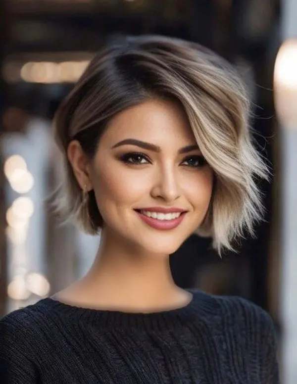 30 مدل رنگ مو هایلایت تیره و روشن موی کوتاه | این رنگ مو چرا هنوز از مد نیفتاده؟! 25 Dark and light highlight hair color for short hair 24