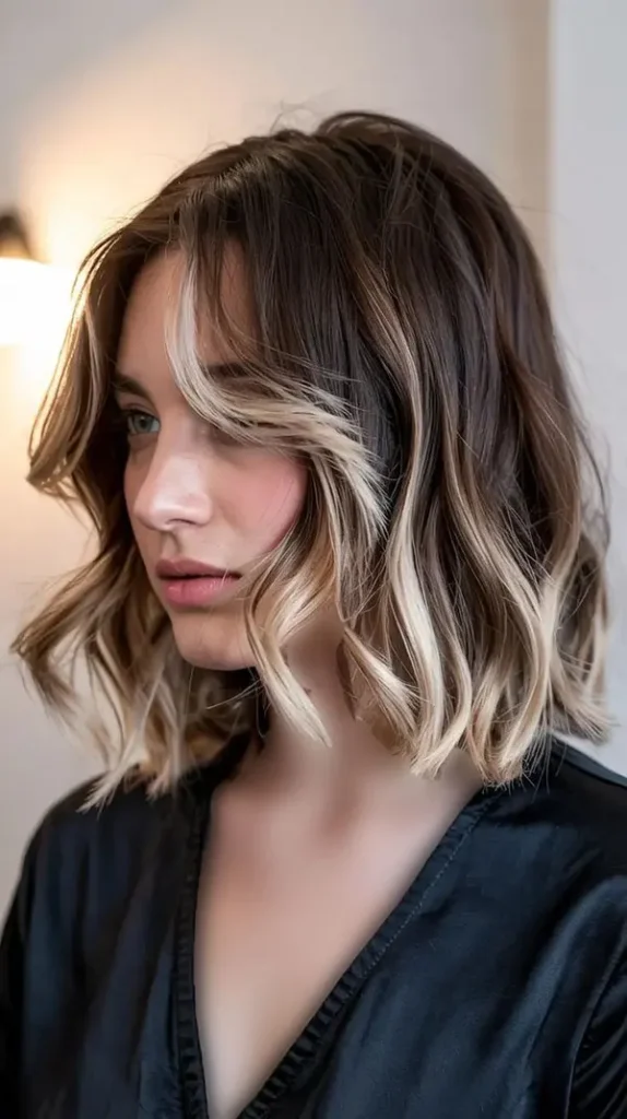 30 مدل رنگ مو هایلایت تیره و روشن موی کوتاه | این رنگ مو چرا هنوز از مد نیفتاده؟! 36 Dark and light highlight hair color for short hair 33