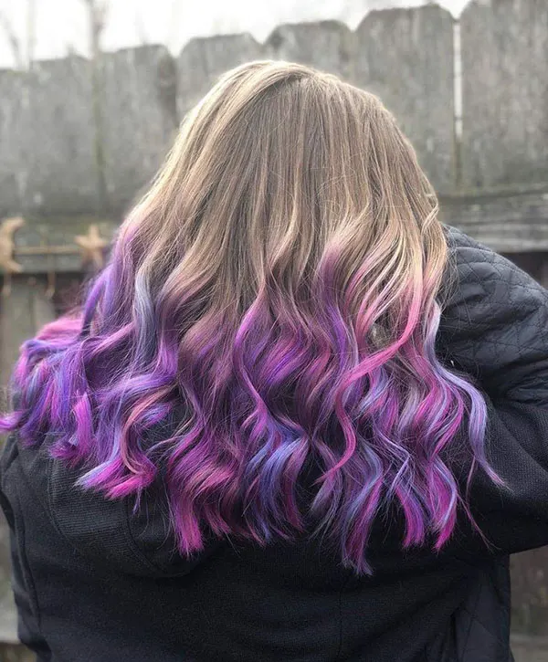 Dyeing the bottom of the hair 10