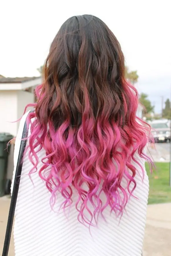 Dyeing the bottom of the hair 12