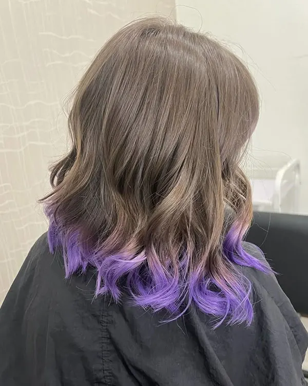 Dyeing the bottom of the hair 15