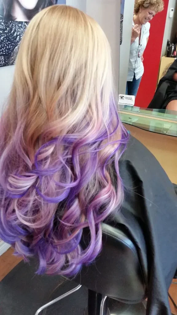 Dyeing the bottom of the hair 16