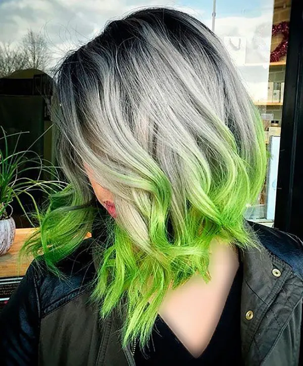 Dyeing the bottom of the hair 19