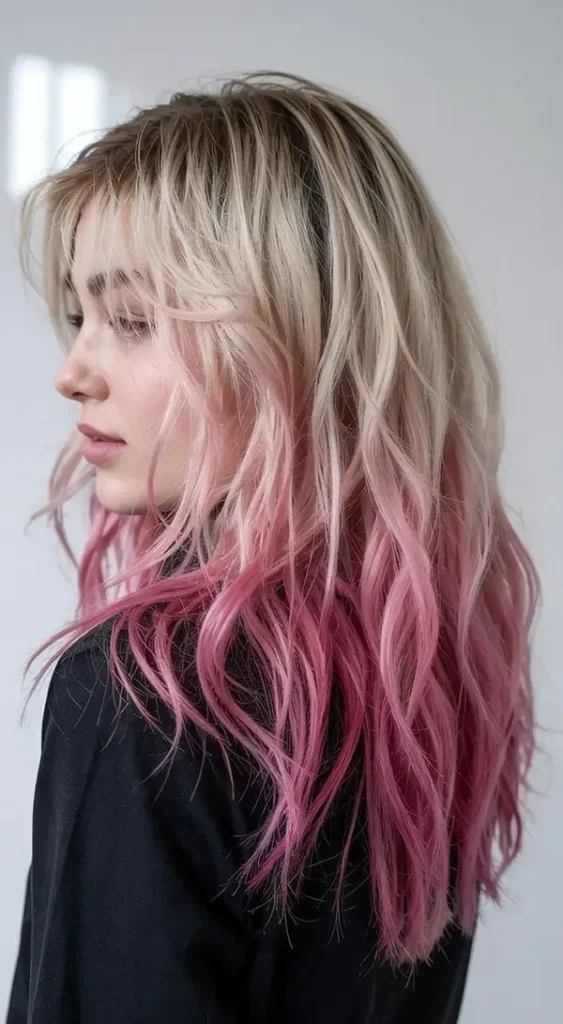 Dyeing the bottom of the hair 2