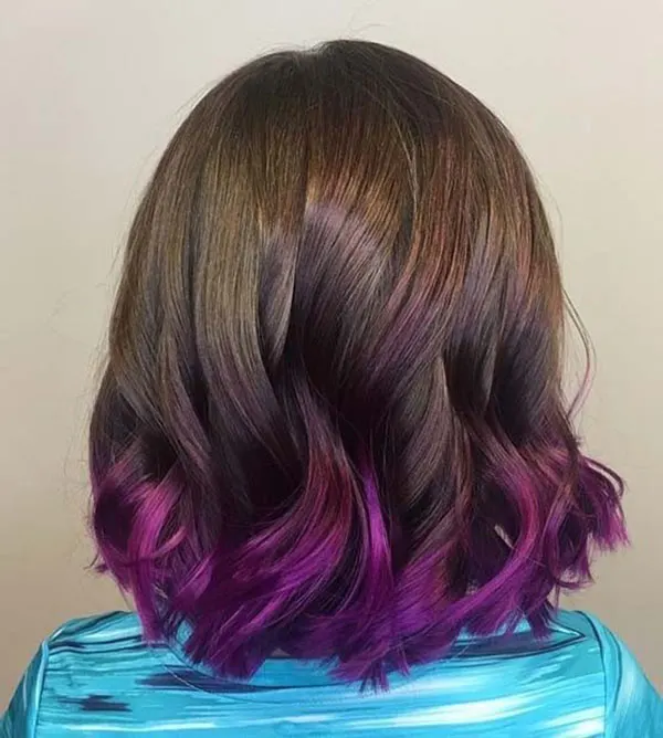 Dyeing the bottom of the hair 22