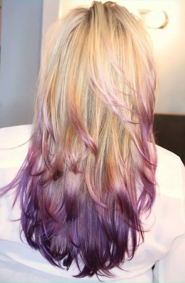 Dyeing the bottom of the hair 24