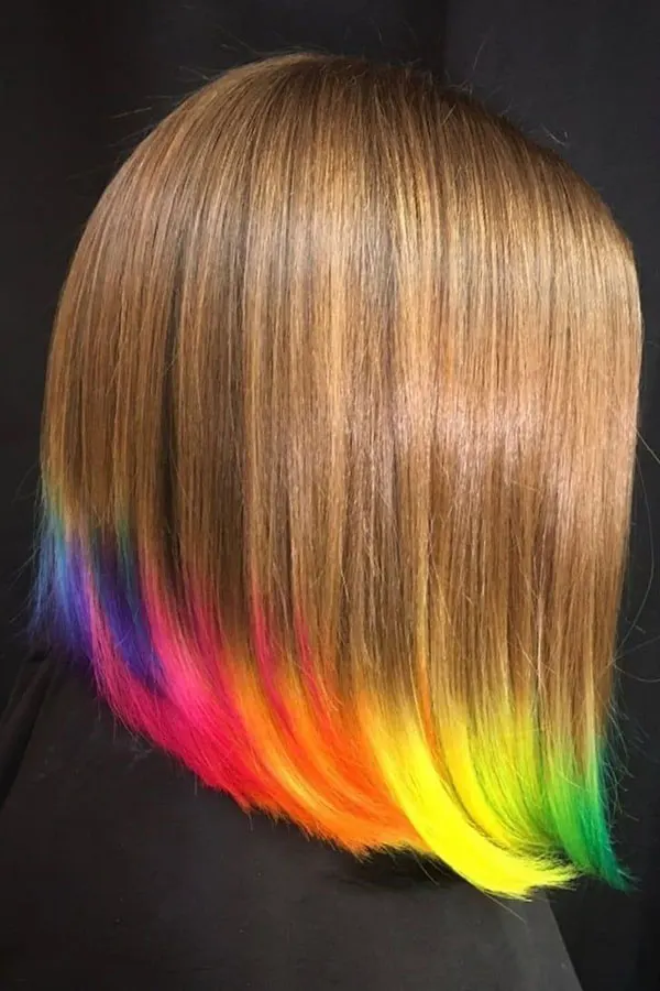 Dyeing the bottom of the hair 25