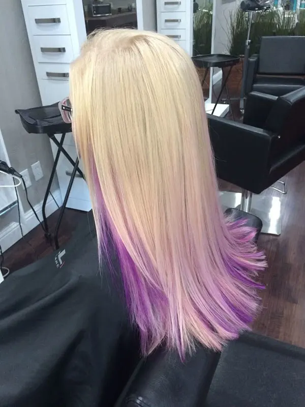 Dyeing the bottom of the hair 5