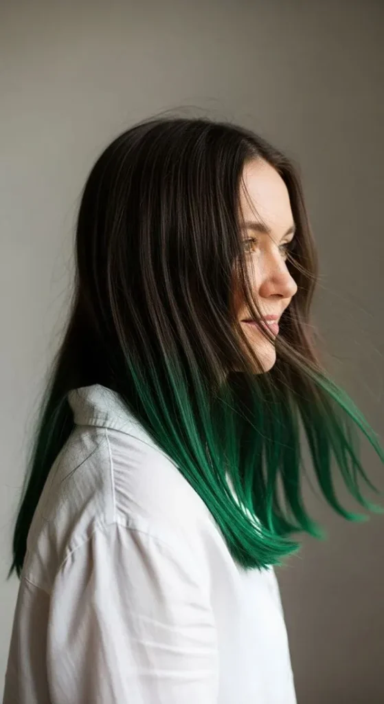 Dyeing the bottom of the hair 8