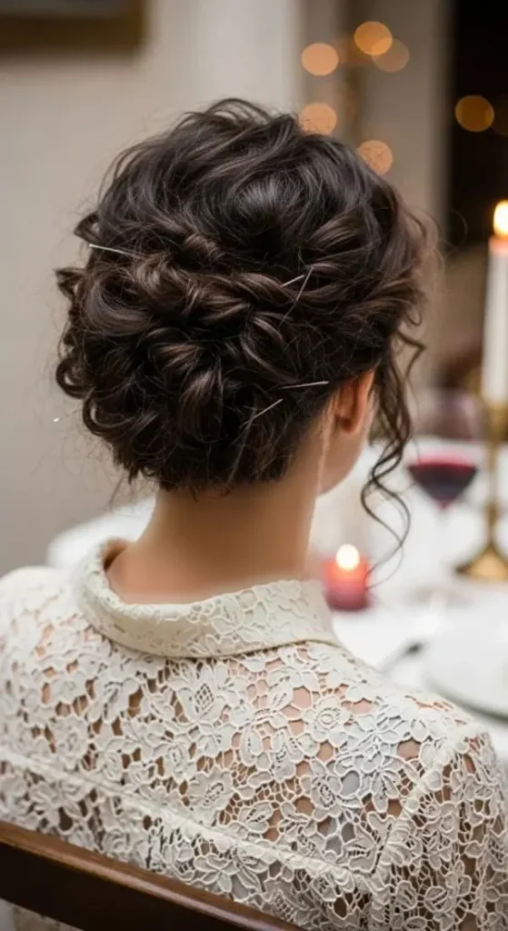 European curl chignon 18