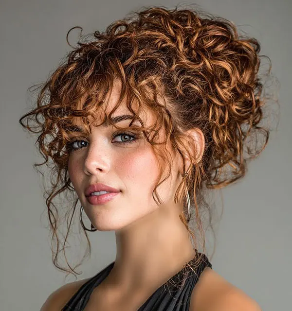 European curl chignon 20