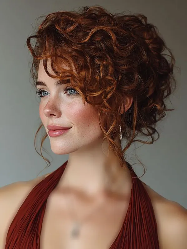 European curl chignon 23
